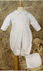 Boys Cotton Smocked Romper