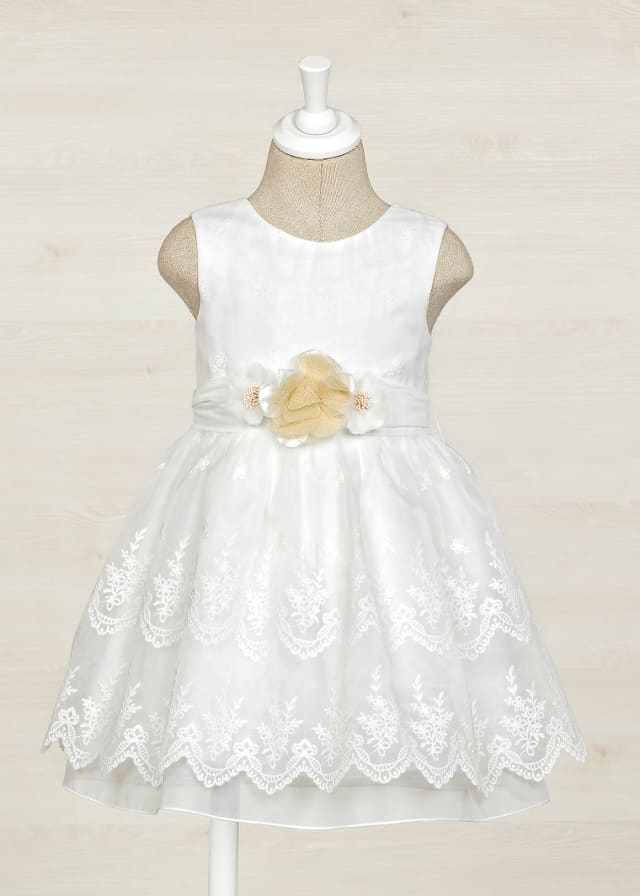 Abel & Lula Embroidered Organza Dress