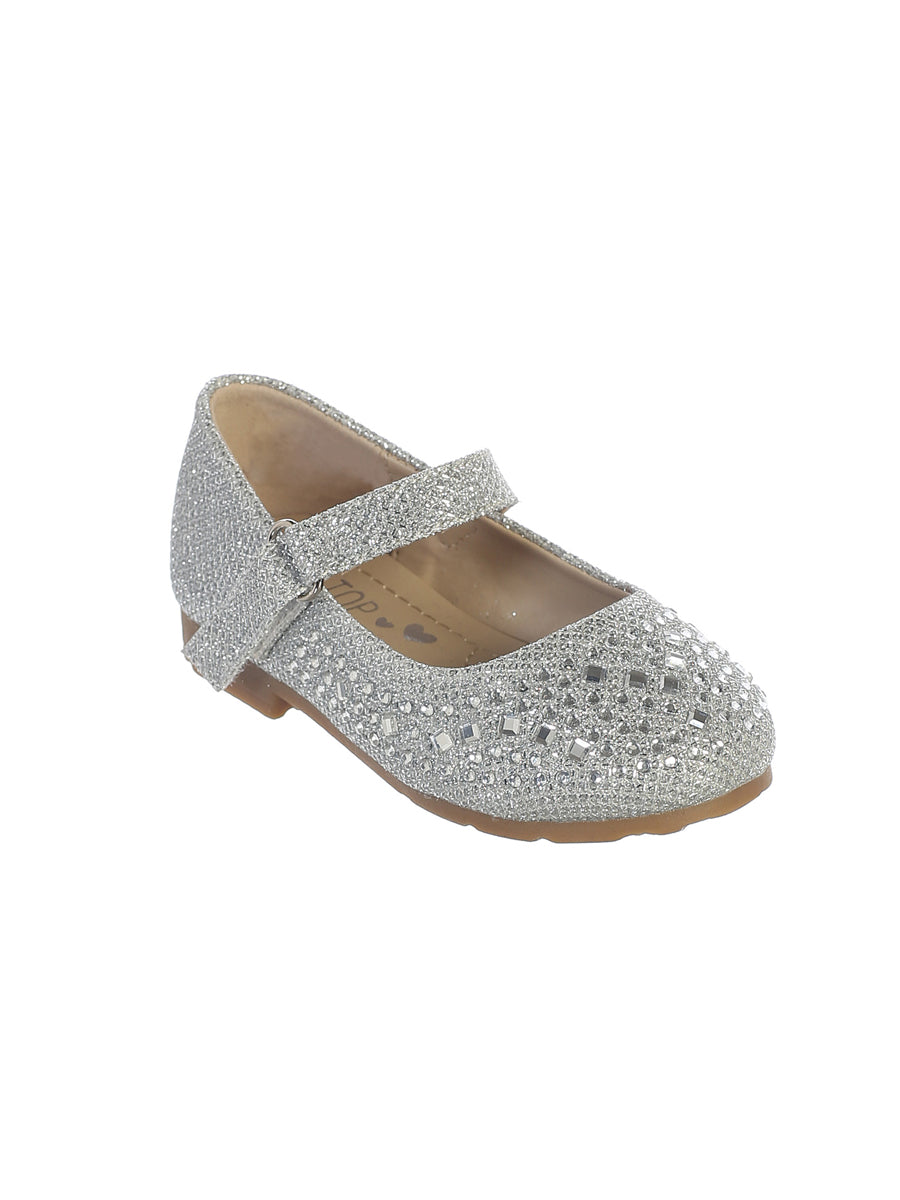 Infant Glitter Shoes with Ankle Strap
