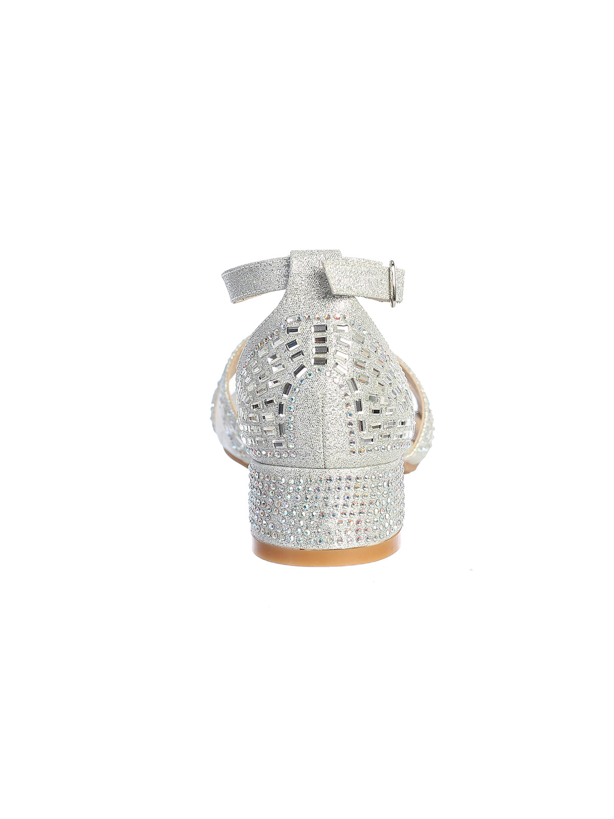 Rhinestone Heel Shoe with T Strap