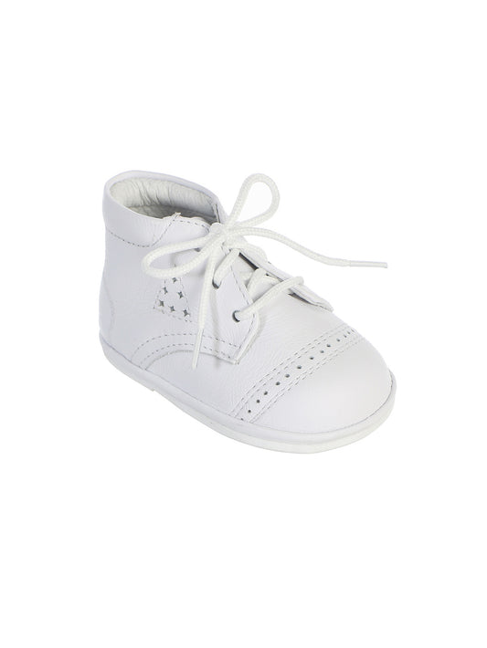 Baby Boy's Baptism Shoes with Cutouts