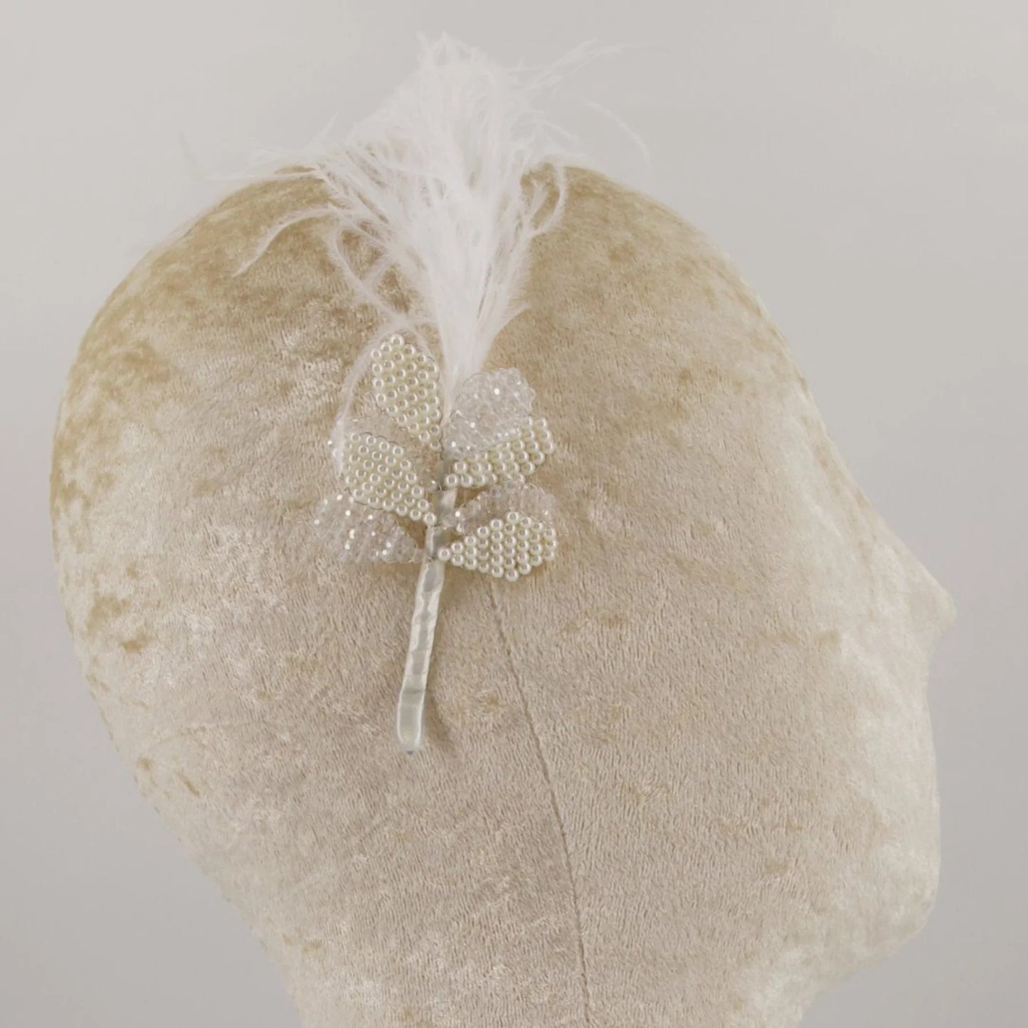 The Dina Luxury Feather Headband