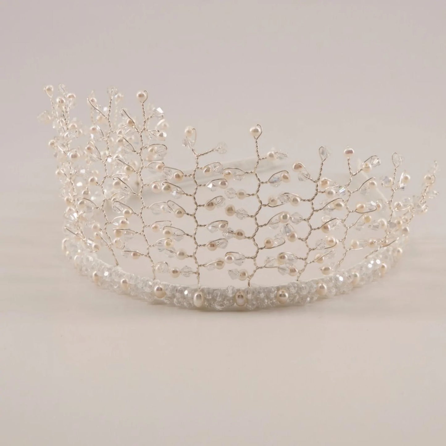 The Love & Faith Freshwater Pearl Crown Headband