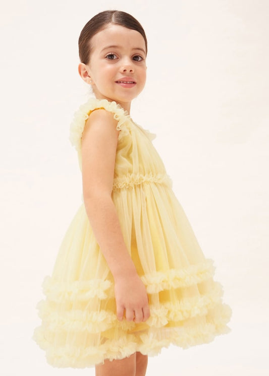 Mayoral Tulle Dress with Ruffles