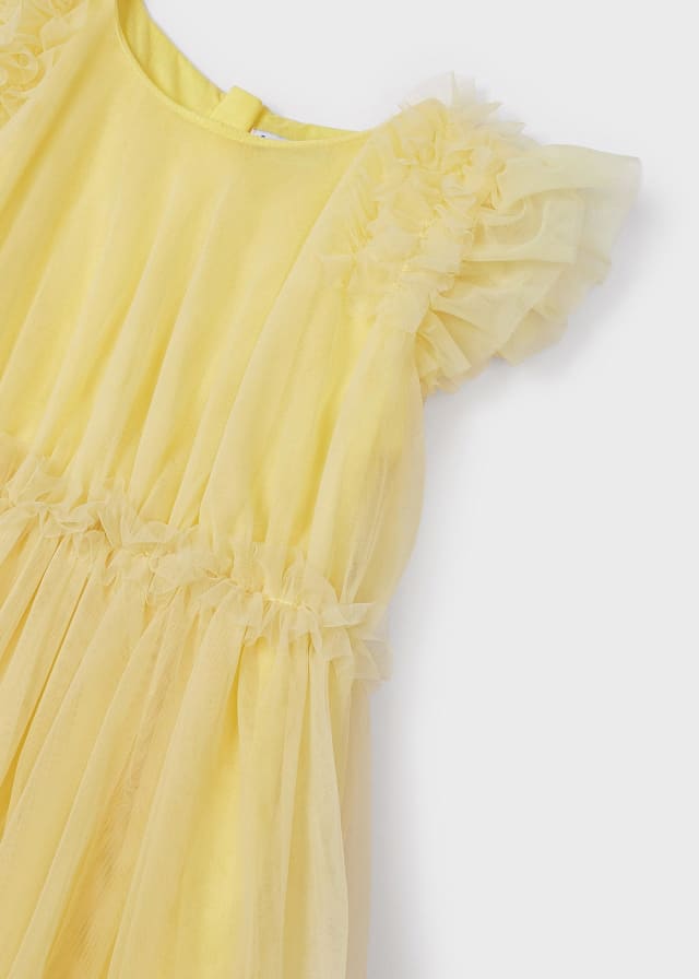 Mayoral Tulle Dress with Ruffles
