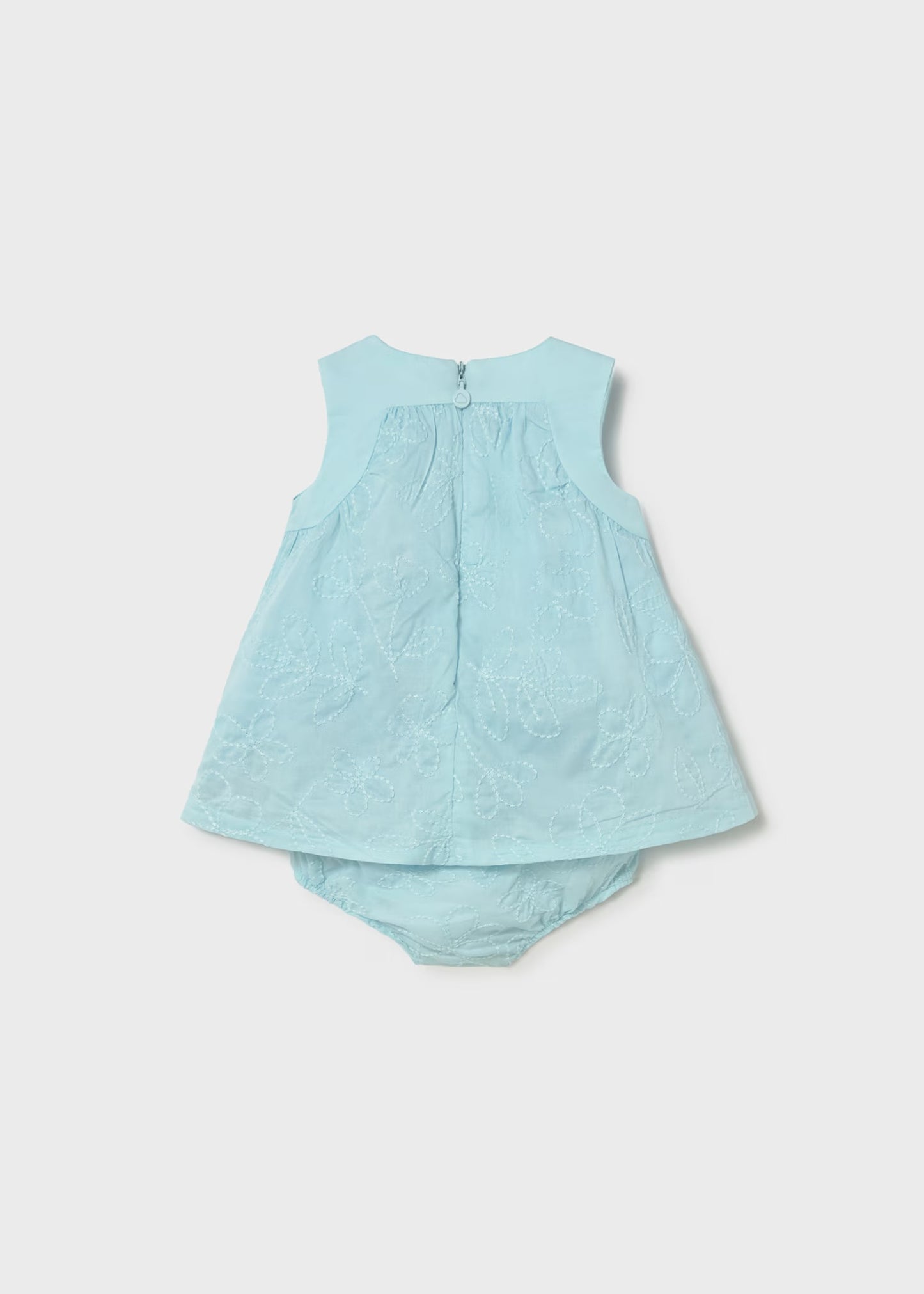Mayoral Newborn Girl Embroidered Dress with Bloomers
