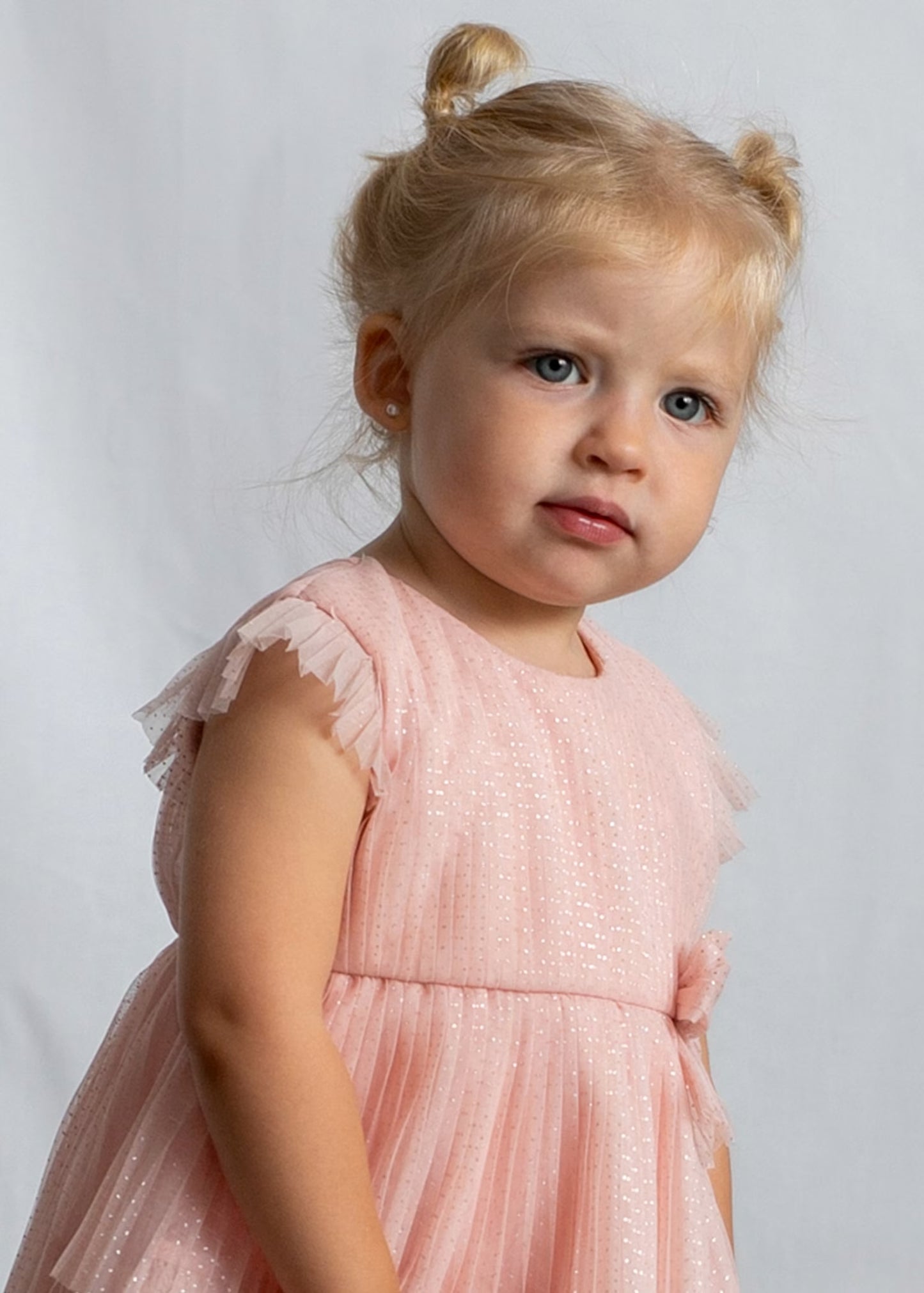 Mayoral Baby Pleated Tulle Dress