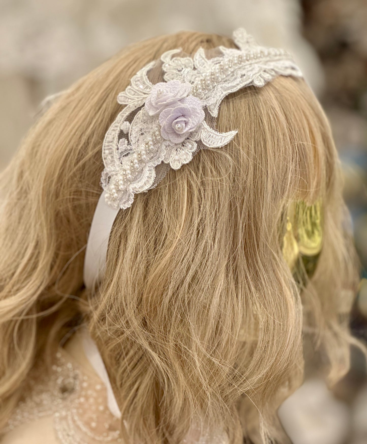 Girls Floral Appliqué Headband