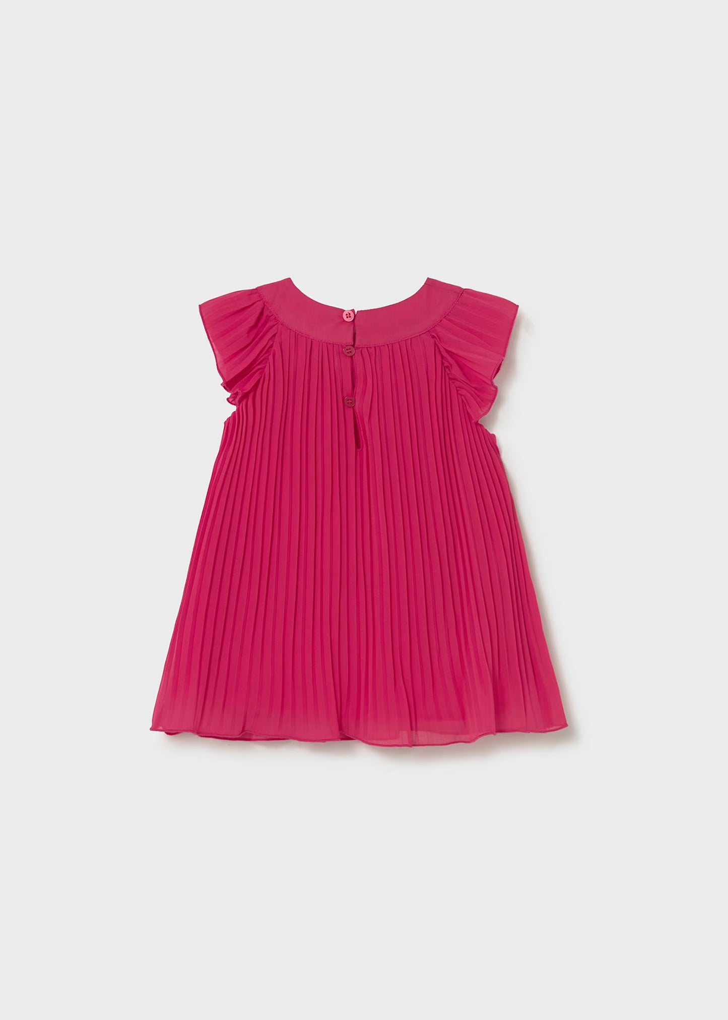 Mayoral Baby Pleated Dress with Flowers