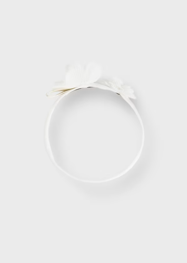 Mayoral Baby Tulle Flower Elasticated Headband