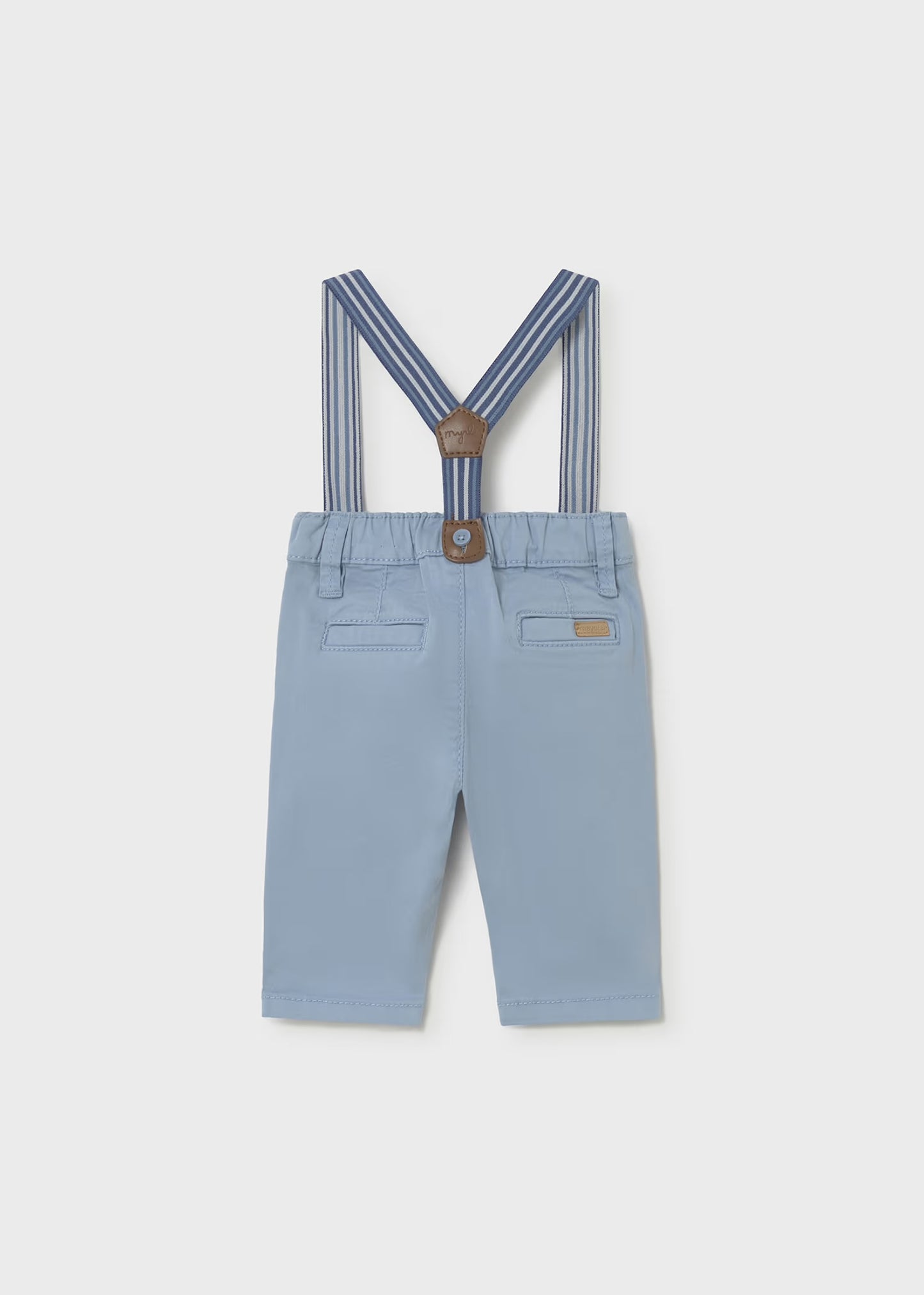 Mayoral Newborn Boy Bow-tie Shirt/Pants with Suspenders