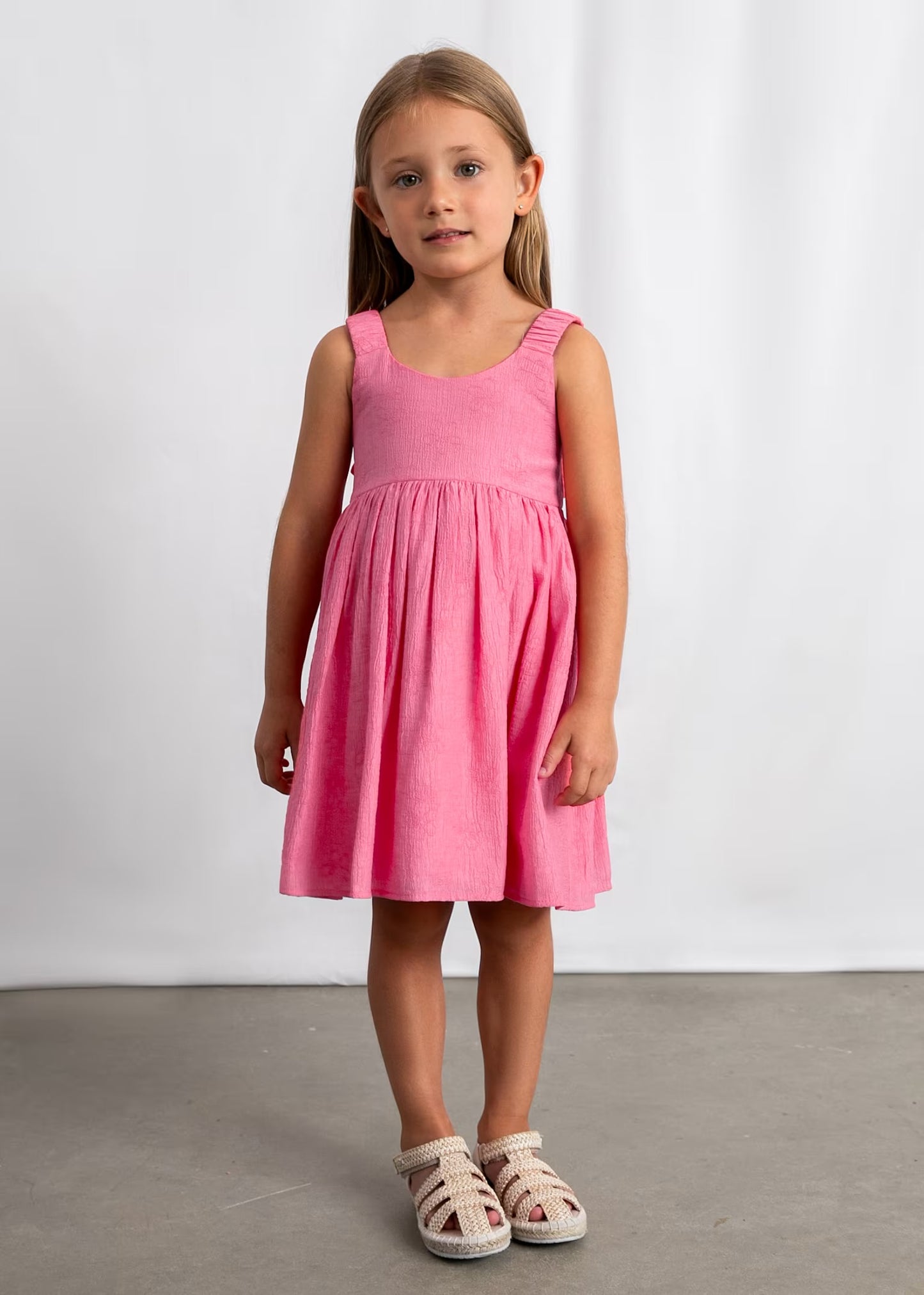 Mayoral Girl Back Flowers Dress
