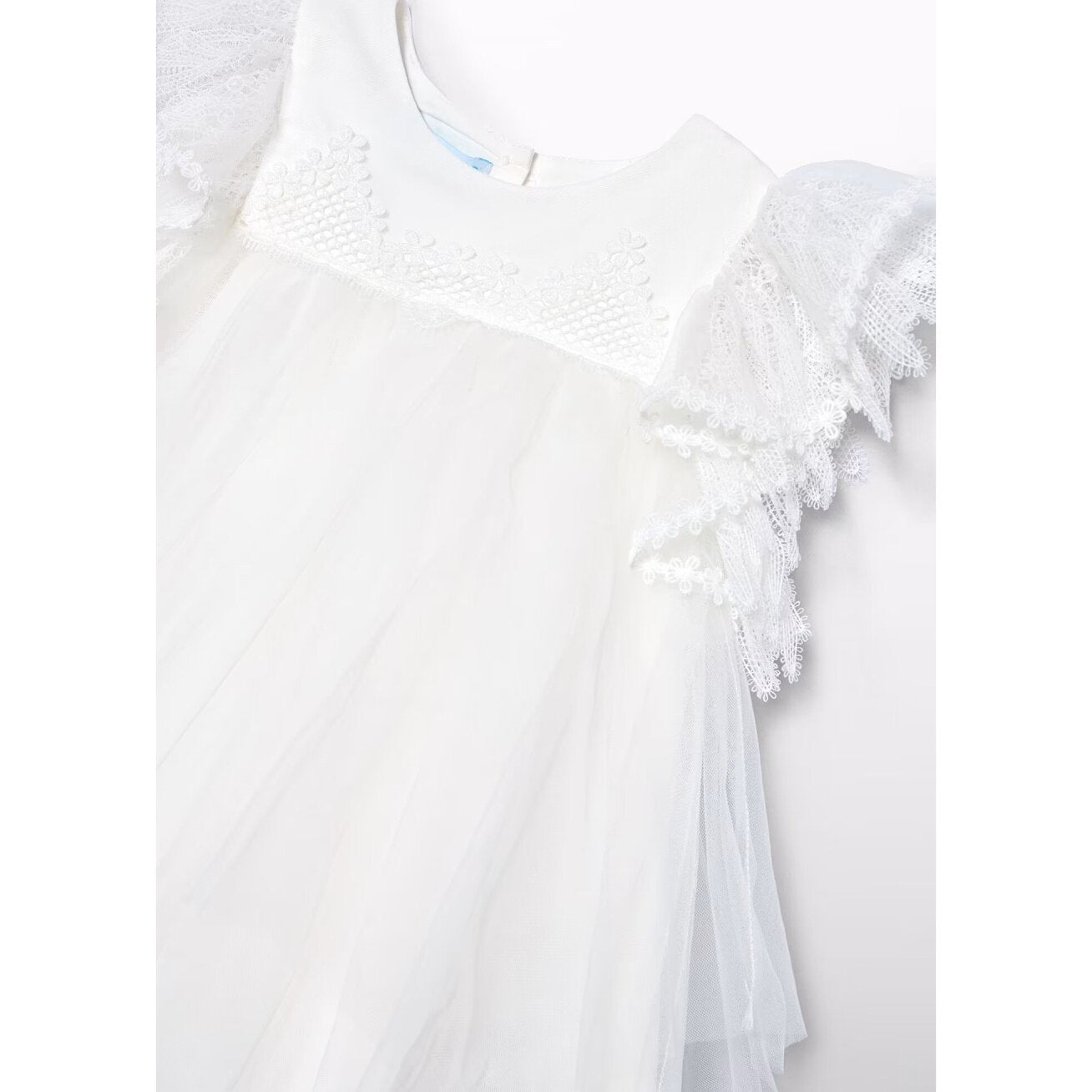 Abel & Lula Baby lace-trimmed tulle dress