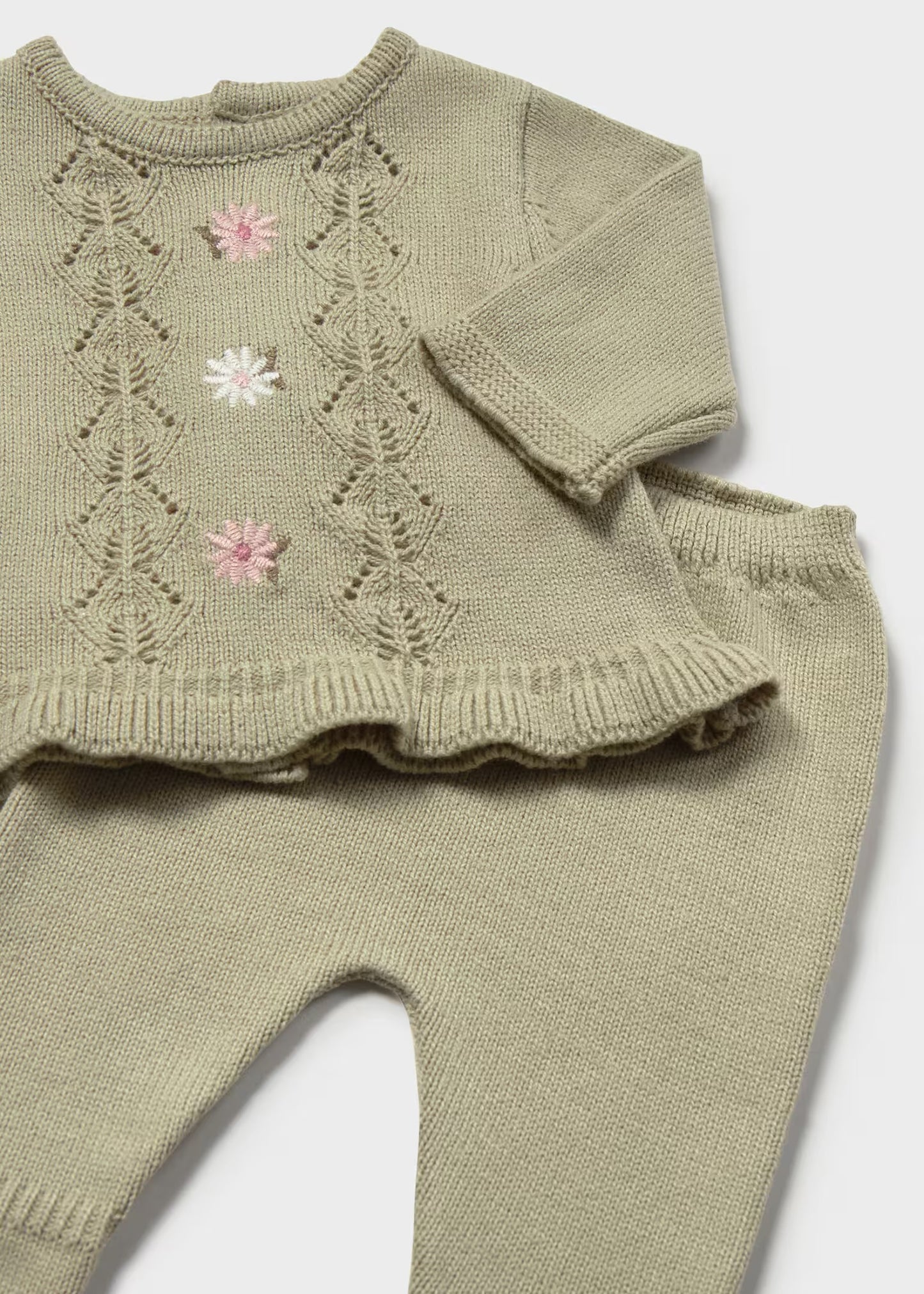 Mayoral Girl Tricot Leggings and Sweater Set