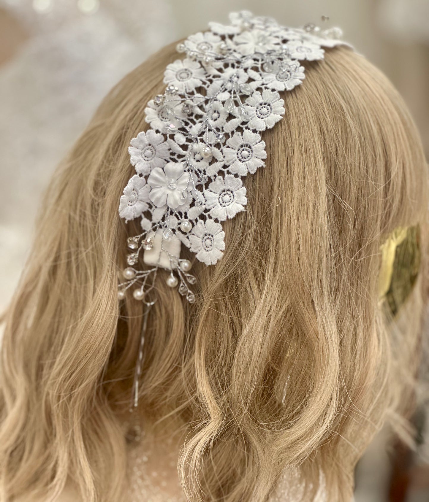 Lace & Pearl Headband