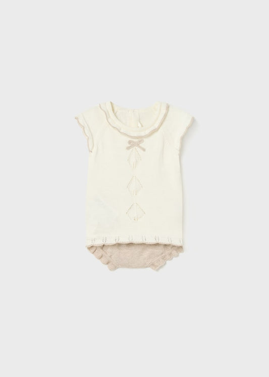 Mayoral 2 piece sustainable cotton knit set