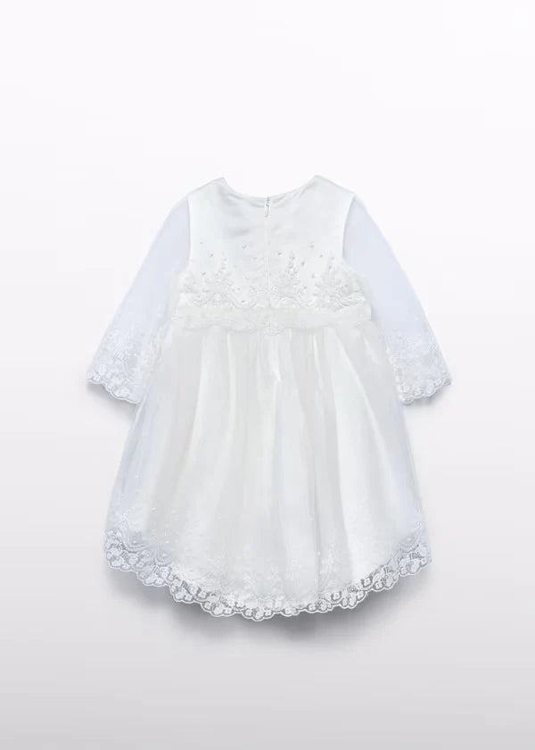 Abel & Lula Baby Girl Embroidered Tulle Dress