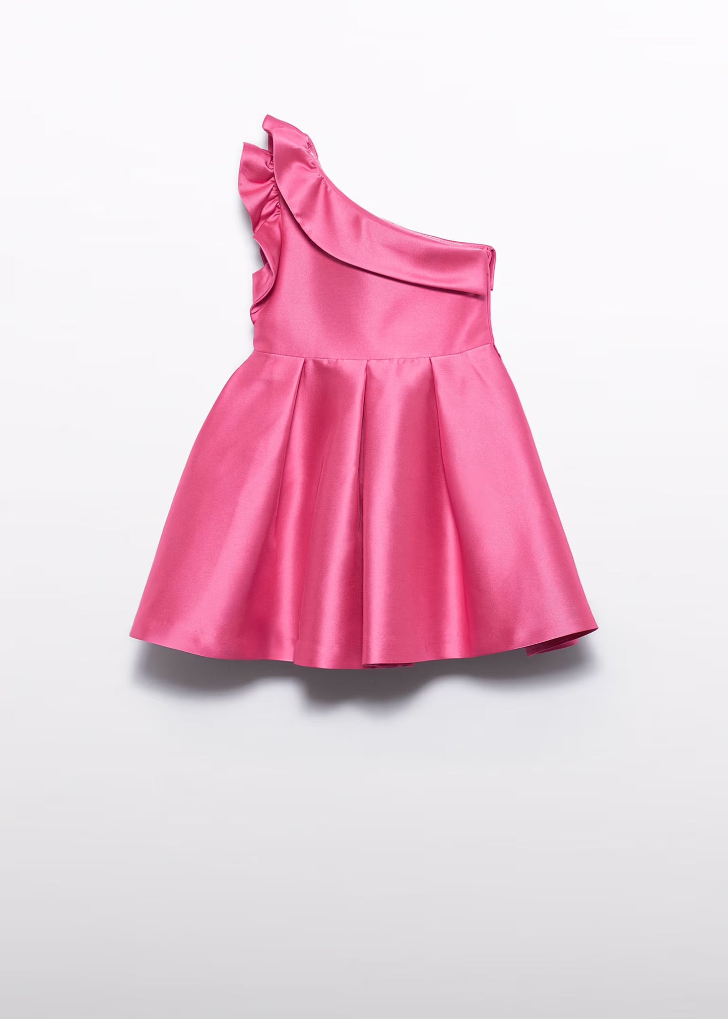 Abel & Lula Girl Asymmetric Mikado Silk Dress