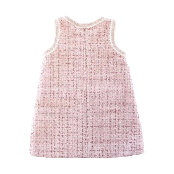 Pink Tweed Dress w/LS Top