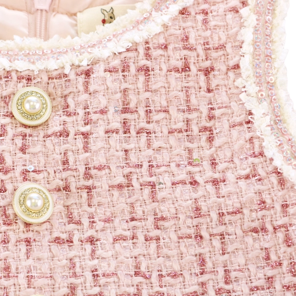 Pink Tweed Dress w/LS Top
