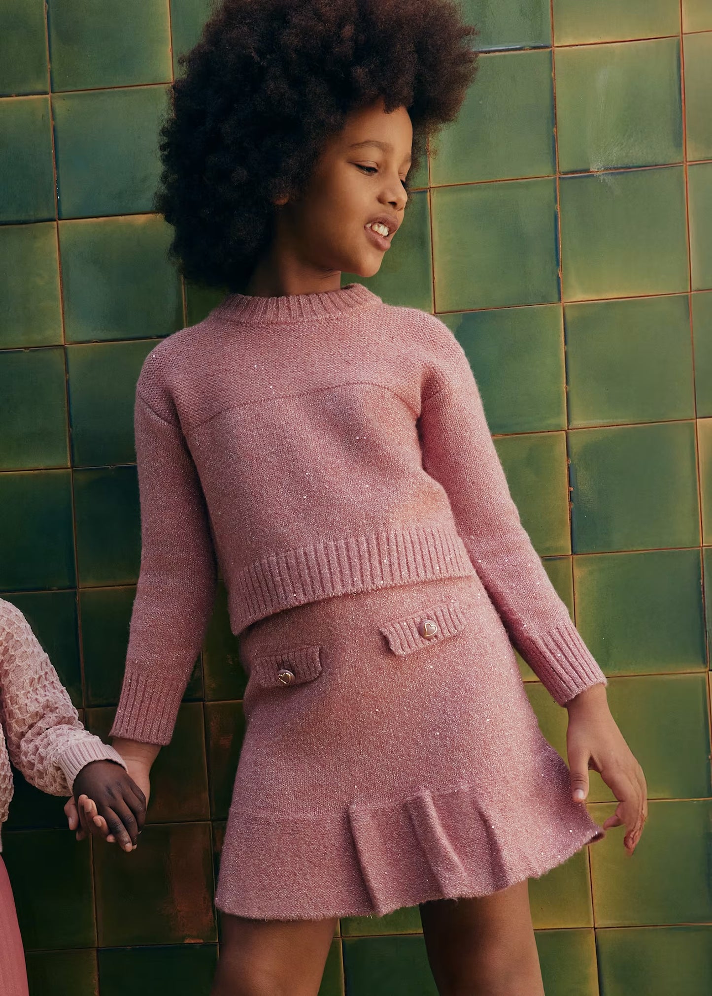 Abel & Lula Girl Knit Skirt Set