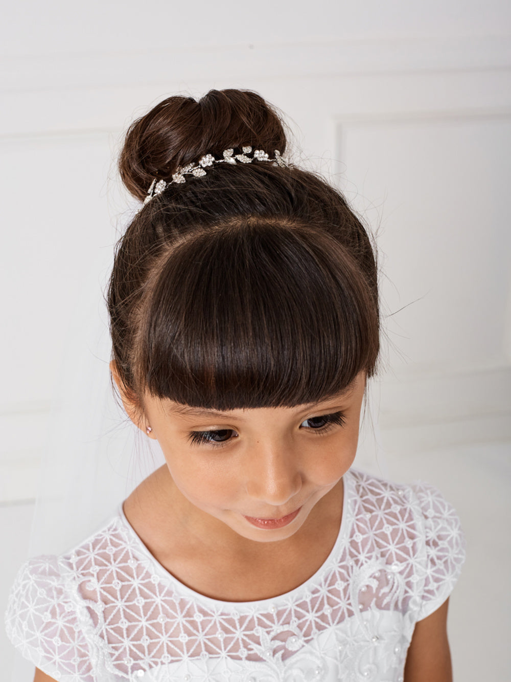 Sparkling Rhinestone Floral Headpiece