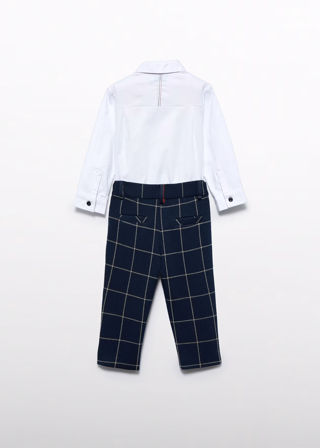 Abel & Lula 3pc Plaid Pants, Shirt & Bow Tie