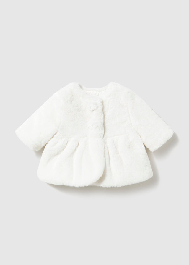 Mayoral Baby Faux Fur Coat