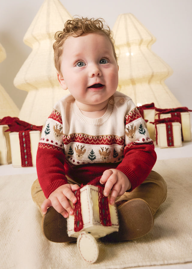Mayoral Infant Boy 2pc Reindeer Sweater w/Pants