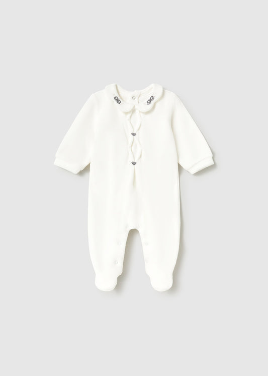 Mayoral Velour Footie