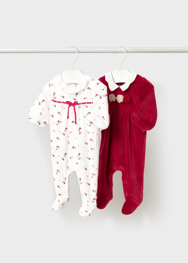 Mayoral Velour Footie