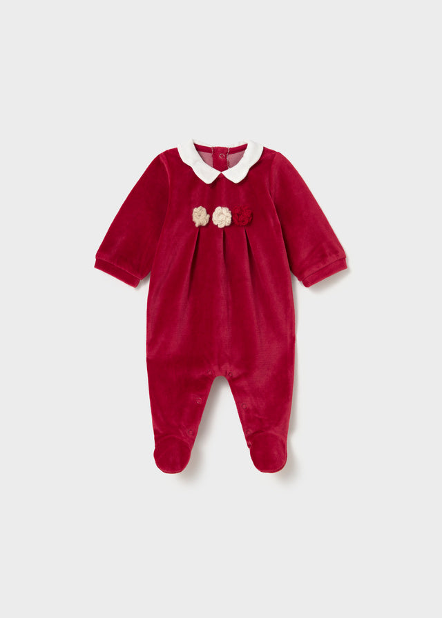 Mayoral Velour Footie