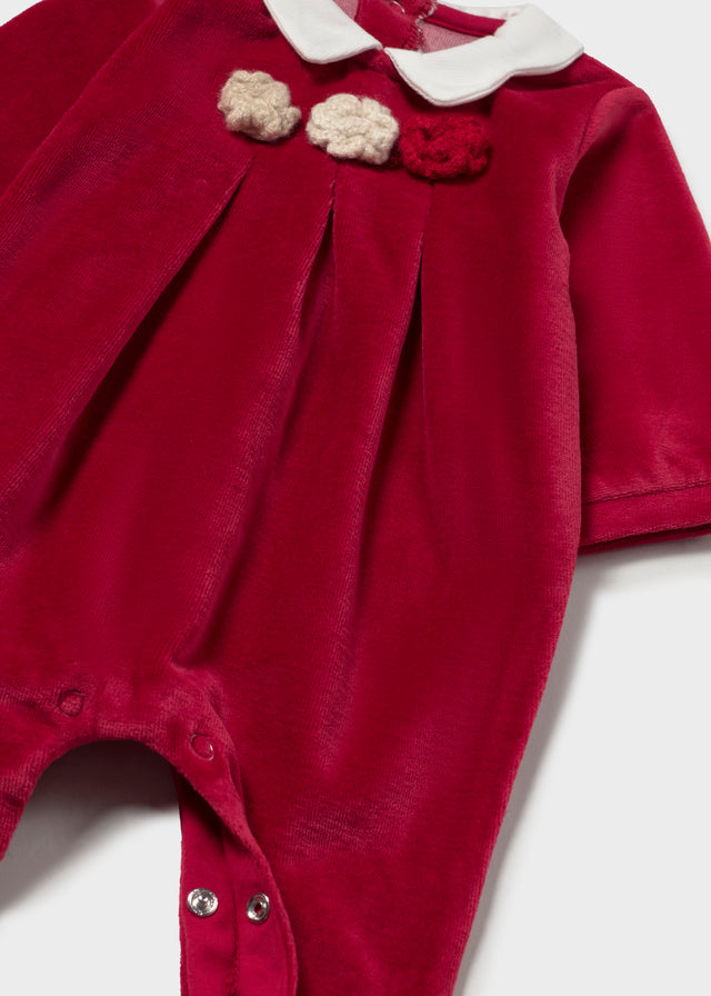 Mayoral Velour Footie