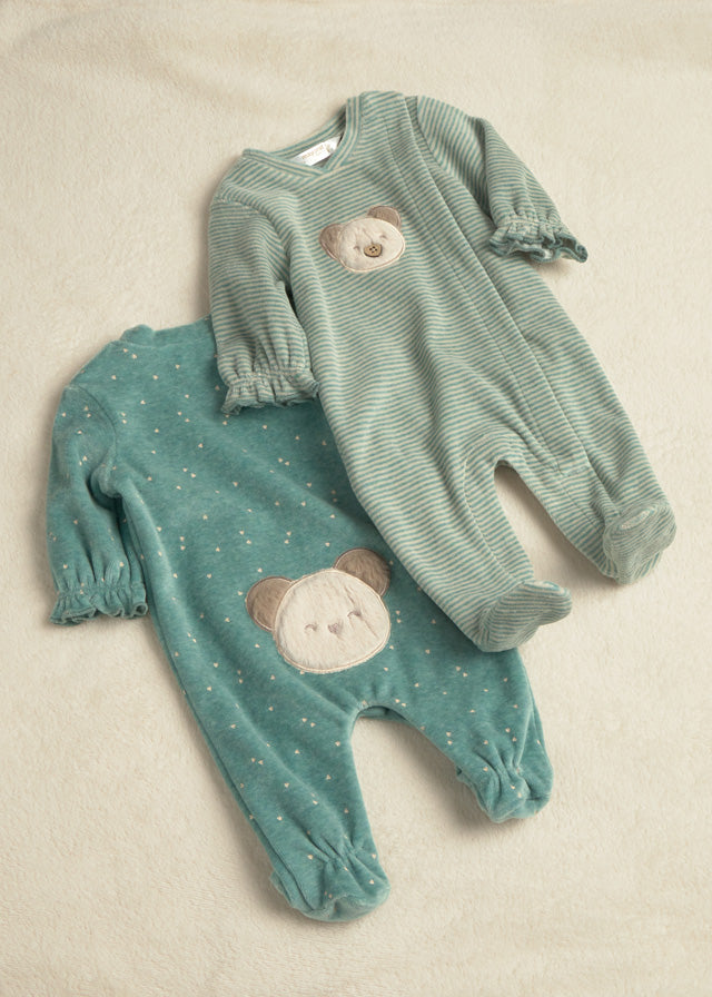 Mayoral Velour Footie