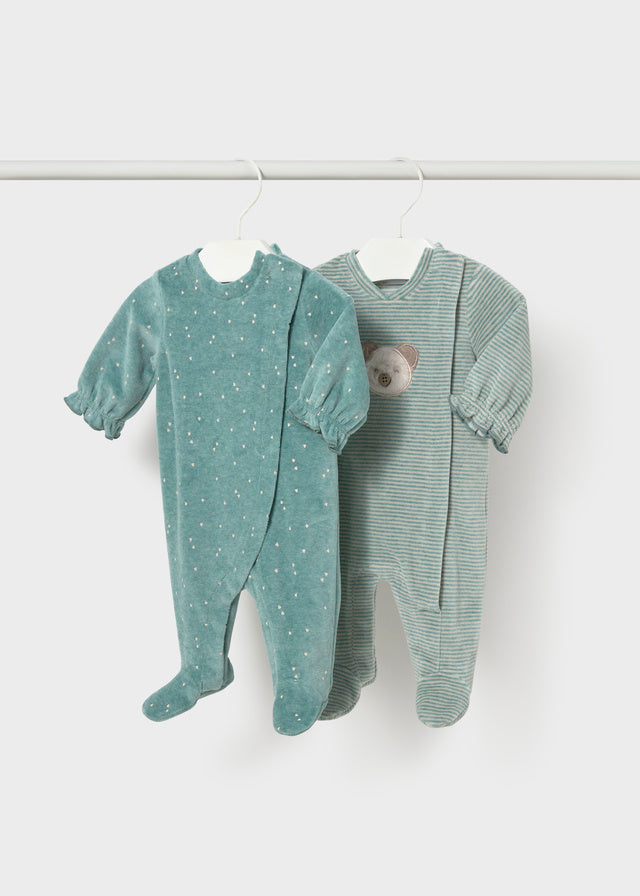 Mayoral Velour Footie