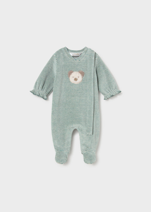Mayoral Velour Footie