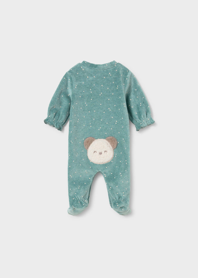 Mayoral Velour Footie