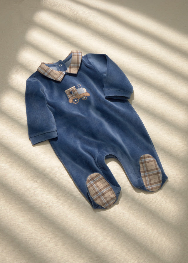 Mayoral Velour Footie