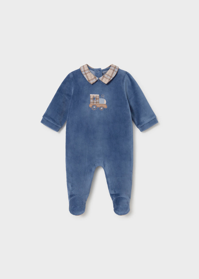 Mayoral Velour Footie