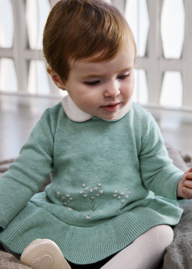 Mayoral Knit Dress w/Collar