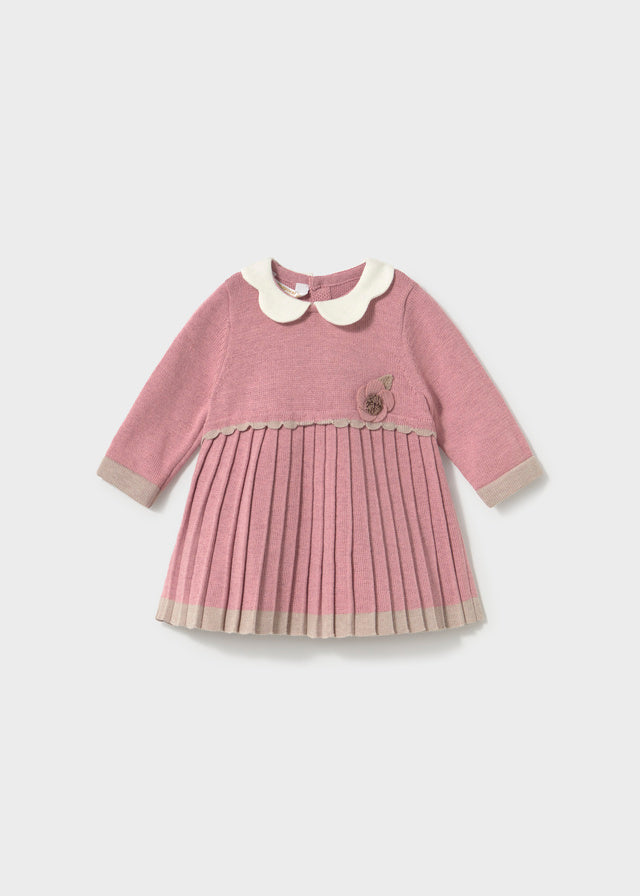 Mayoral Baby Knit Dress w/Collar