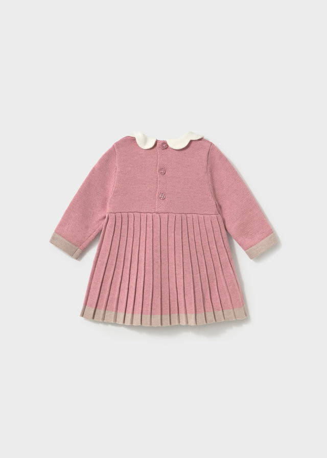 Mayoral Baby Knit Dress w/Collar
