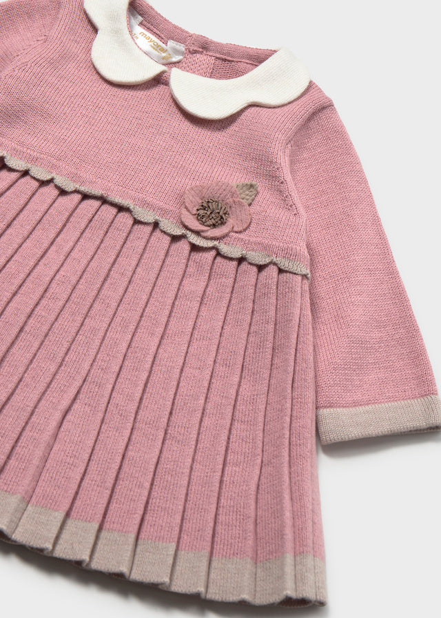 Mayoral Baby Knit Dress w/Collar