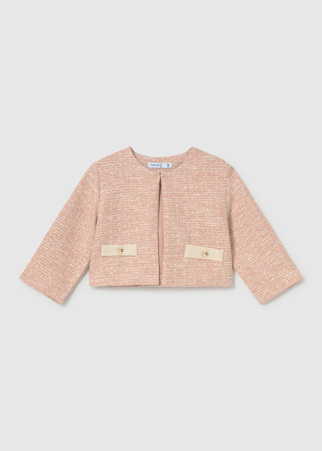 Mayoral 3pc Tweed Jacket, Skirt, Top Set