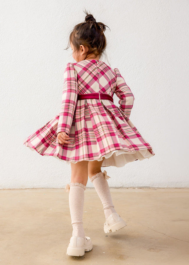 Mayoral Girl Plaid Dress