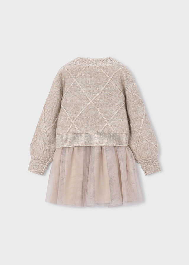 Mayoral 2pc Sweater & Tulle Dress