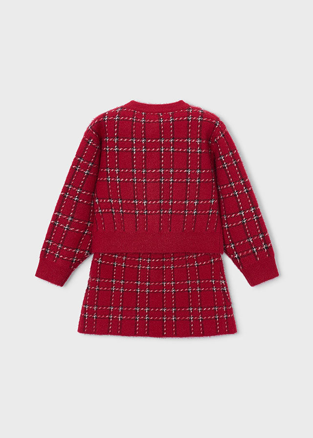 Mayoral 2pc Knit Plaid Set