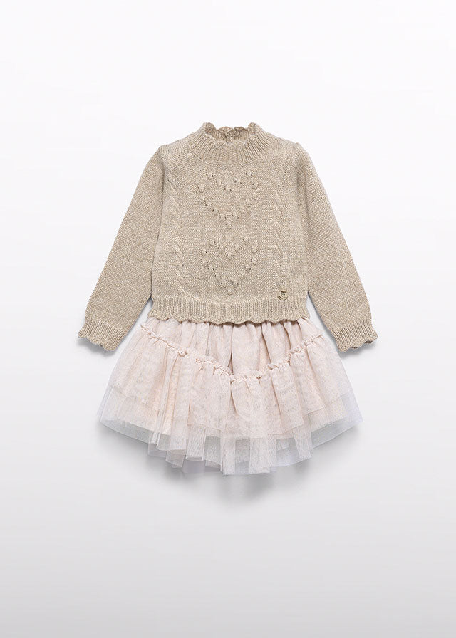 Abel & Lula Girl Sweater & Skirt Set