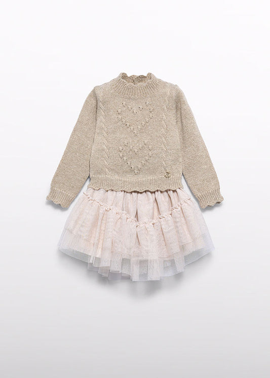 Abel & Lula Girl Sweater & Skirt Set