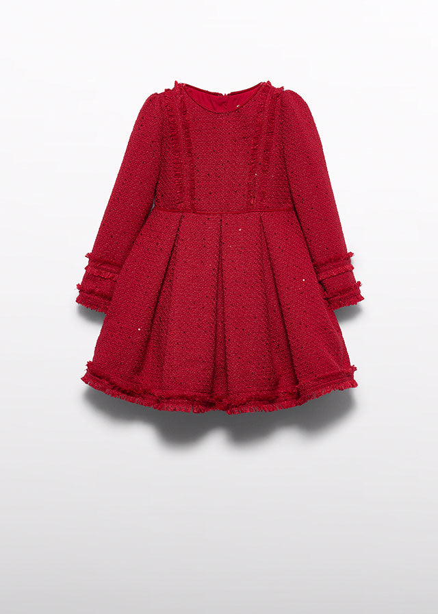 Abel & Lula Sequin Tweed Dress